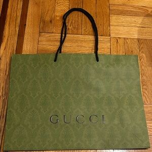 Gucci Large Olive Green Shopping Bag